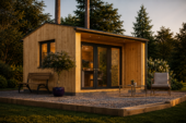 Gartenhaus TAURUS (34mm + Holzverschalung ), 4x4m, 16m² – Bild 2