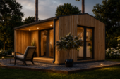 Gartenhaus TAURUS (34 mm + Holzverschalung), 7x4 m, 28 m² Isoliert – Bild 4