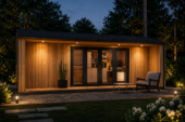 Gartenhaus TAURUS (34 mm + Holzverschalung), 7x4 m, 28 m² Isoliert – Bild 2
