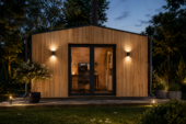 Gartenhaus TAURUS (34 mm + Holzverschalung), 7x4 m, 28 m² Isoliert – Bild 3
