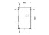 Einzelgarage aus Holz (44 mm), 3.2x5.2m, 16 m² – Bild 6