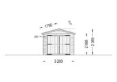Einzelgarage aus Holz (44 mm), 3.2x5.2m, 16 m² – Bild 7