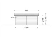Einzelgarage aus Holz (44 mm), 3.2x5.2m, 16 m² – Bild 10
