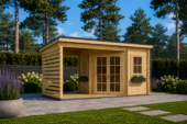 Gartenhaus ALAN PLUS (28mm), 5x3m,  9m² + 6.5m²