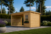 Gartenhaus ALAN PLUS (28mm), 5x3m,  9m² + 6.5m² – Bild 4