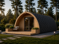 Gartenhaus BRITA 4x8 m, 24 m² 44mm