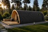 Gartenhaus BRITA 4x8 m, 24 m² 44mm – Bild 4