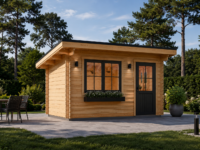 Gartenhaus Donau 5x4 m, 20 m² mit Flachdach
