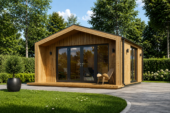 Gartenhaus ELSA (34 mm + Holzverschalung), 5x4m, 20m²