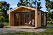 Gartenhaus ELSA (34 mm + Holzverschalung), 4x3m, 12m²