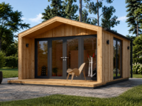 Gartenhaus ELSA (34 mm + Holzverschalung), 4x3m, 12m² Isoliert