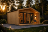 Gartenhaus ELSA (34 mm + Holzverschalung), 5x3m, 15m² Isoliert