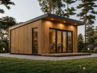 Gartenhaus EMIL (34mm + Holzverschalung ), 5x5m, 25m²