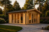 Gartenhaus MARIA (44 + 44 mm) 30 m² Extra Isoliert