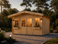 Gartenhaus aus Holz OLIVER (44mm), 4x3m, 12m²