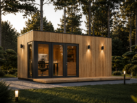 Gartenhaus PREMIUM 5x3 m, 15 m² Extra Isoliert