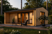 Gartenhaus TAURUS (34 mm + Holzverschalung), 7x4 m, 28 m² Isoliert