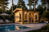 Gartenhaus Meran, 4x3m, 12m² Isoliert – Bild 2