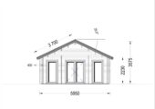 Blockbohlenhaus GRAZ (44+44 mm Isoliert) · 54 m² – Bild 10