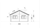 Blockbohlenhaus GRAZ (44+44 mm Isoliert) · 54 m² – Bild 8