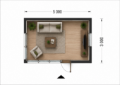 PREMIUM GARTENHAUS (Isoliert, SIPS), 5x3 m, 15 m² – Bild 6