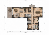 Holzwohnhaus TAUERN (Isoliert, 66 mm + Holzverschalung), 127 m² – Bild 5