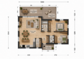 Holzhaus VALENTIN (Isoliert, 66 mm + Holzverschalung), 79 m² – Bild 3