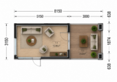 Gartenhaus PREMIUM mit Terrasse 5x3 m, 15 m² + 9 m² Isoliert – Bild 6