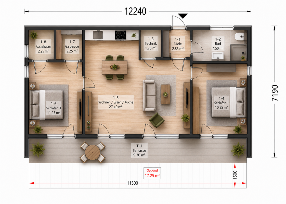 Premium Gartenhaus