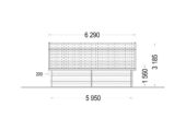 Holzgarage Kansas (44mm), 5x6m, 30m² – Bild 9