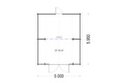 Holzgarage Kansas (44mm), 5x6m, 30m² – Bild 5