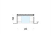 Holzgarage mit Flachdach (34mm + Holzverschalung), 5x6m, 30m² – Bild 10