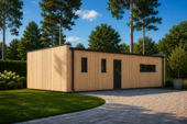 Holzhaus BERTA 2 (44 mm + Holzverschalung), 60 m² Isoliert – Bild 2