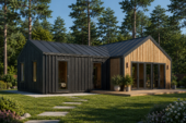 Holzhaus VALENTIN (44mm + Holzverschalung) 80 m² Extra Isoliert – Bild 5