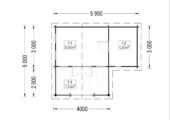 Gartenhaus IRIS (44+44 mm Isoliert) · 26 m² – Bild 5