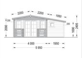 Gartenhaus IRIS (44+44 mm Isoliert) · 26 m² – Bild 6