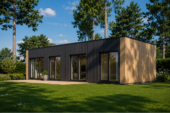 Holzhaus BERTA 2 (44 mm + Holzverschalung), 60 m² Isoliert