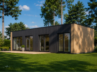 Holzhaus BERTA 2 (44 mm + Holzverschalung), 60 m² Isoliert