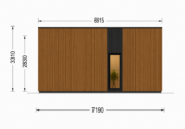 Holzhaus KULM 1 (66 mm + Holzverschalung) 48 m² Isoliert – Bild 8