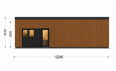 Holzhaus KULM 2 (66 mm + Holzverschalung) 63 m² Isoliert – Bild 6