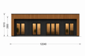 Holzhaus KULM 2 (66 mm + Holzverschalung) 63 m² Isoliert – Bild 8