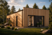 Holzhaus KULM 3 (66 mm + Holzverschalung) 70m²Premium Isoliert – Bild 2