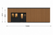 Holzhaus KULM 3 (66 mm + Holzverschalung) 70m²Premium Isoliert – Bild 8