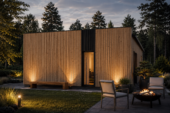 Holzhaus KULM 3 (66 mm + Holzverschalung) 70m²Premium Isoliert – Bild 3