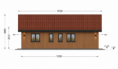 Holzwohnhaus LEIBNITZ (Isoliert, 66 mm + Holzverschalung), 70 m² – Bild 8