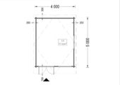 Premium Gartenhaus LINZ, 4x5m, 20m² – Bild 5