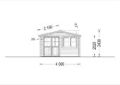 Premium Gartenhaus LINZ, 4x5m, 20m² – Bild 6