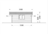 Premium Gartenhaus LINZ, 4x5m, 20m² – Bild 7