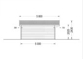 Premium Gartenhaus LINZ, 4x5m, 20m² – Bild 9