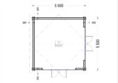 Gartenhaus MARIA (44 + 44 mm) 30 m² Extra Isoliert – Bild 8